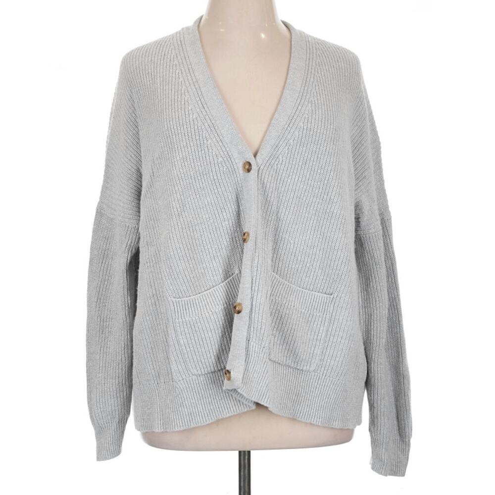 Jcrew Grey Cardigan XL EUC